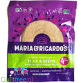 Maria & Ricardo's Almond Keto Tortillas, Flax & Seeds - bezglutenowe keto tortille migdałowe 80kcal & 4g węglowodanów by Maria & Ricardo’s (maria-and-ricardo-s-almond-flour-keto-tortillas-flax-seeds-6-tortillas)
