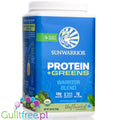 Sunwarrior Protein + Greens Warrior Blend, Natural 0,75kg - wegańska organiczna odżywka białkowa z ekstraktami roślinnymi i MCT by Sunwarrior (sunwarrior-protein-greens-warrior-blend-natural-075kg-weganska-organiczna-odzywka-bialkowa-z-ekstraktami-roslinnymi-i-mct)