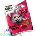 Bunny Ninja Lolli Pop, Wiśnia 14kcal - bezcukrowy lizak o smaku wiśniowym z ksylitolem by Bunny Ninja (bunny-ninja-lolli-pop-wisnia-14kcal-bezcukrowy-lizak-o-smaku-wisniowym-z-ksylitolem)