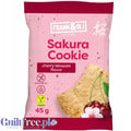 Guiltfree ciastko owsiane Frank & Oli Sakura o smaku kwiatu wiśni z kokosem i wiśniami w opakowaniu 45g