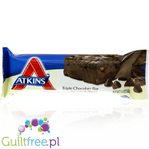Atkins Snack Triple Chocolate - baton Potrójna Czekolada, baton 12g białka, 4g węglowodanów by Atkins (atkins-snack-potrojna-czekolada-baton-12g-bialka-4g-weglowodanow)