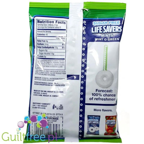 Lifesavers Wintogreen - cukierki miętowe bez cukru by Lifesavers (lifesavers-wintogreen-cukierki-mietowe-bez-cukru)