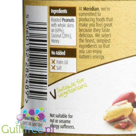Meridian Peanut & Coconut - masło orzechowo-kokosowe by Meridian (meridian-peanut-coconut-maslo-orzechowo-kokosowe)