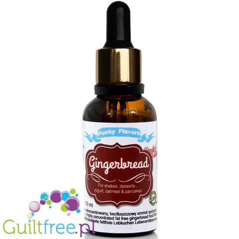 Funky Flavors Basic Gingerbread 30ml - Piernik - kropelki aromatyzujące bez cukru, tłuszczu i słodzików by Funky Flavors (funky-flavors-gingerbread-30ml-piernik-aromat-bez-cukru-bez-tluszczu)