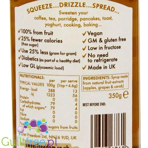 Sweet Freedom Original - naturalny syrop słodzący 13kcal by Sweet Freedom (sweet-freedom-original-naturalny-syrop-slodzacy-13kcal)