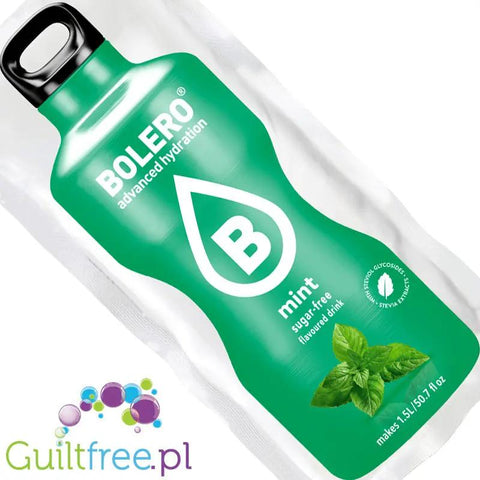 Bolero Drink Mint 9g - saszetka do napojów bez cukru ze stewią, Mięta by Bolero Drink (bolero-ze-stewia-mieta-1kcal-mix-na-15l)