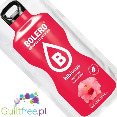 Bolero Drink Hibisucs 9g - saszetka do napojów bez cukru ze stewią, Hibiskus by Bolero Drink (bolero-ze-stewia-hibiskus-1kcal-mix-na-15l)