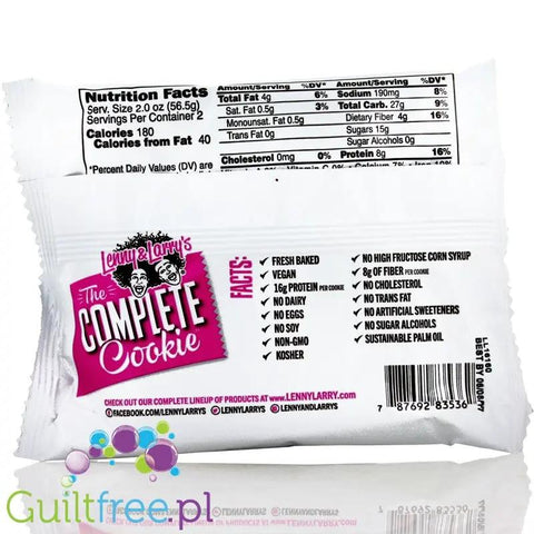 Lenny & Larry Complete Cookie Birthday Cake Wegańskie Ciacho Proteinowe 16g białka by Lenny & Larry's (lenny-larry-complete-cookie-birthday-cake-weganskie-ciacho-proteinowe-16g-bialka)
