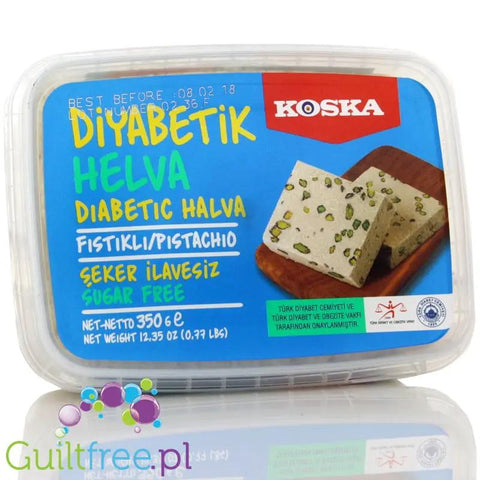 Koska Chałwa bez cukru waniliowa z pistacjami 350g by Koska (koska-chalwa-pistacjowa-bez-cukru)