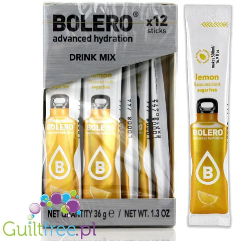 Bolero Sticks ze stewią, Cytryna, 12 saszetek na 6L by Bolero Drink (bolero-sticks-ze-stewia-cytryna-12-saszetek-na-6l)