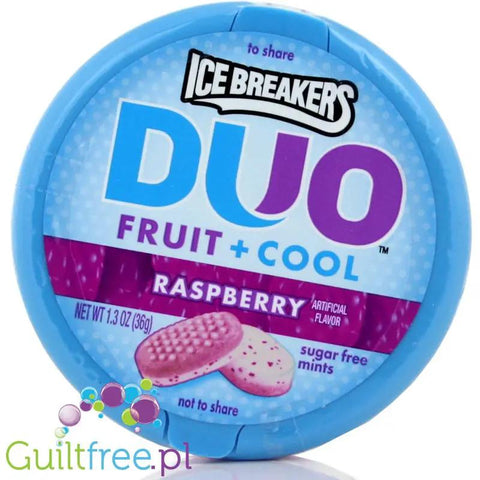 Ice Breakers Duo Raspberry - miętowo-malinowe pastylki bez cukru by Ice Breakers (ice-breakers-duo-malina-pastylki-bez-cukru)