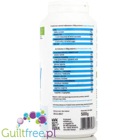 Diet Food Bio Whey organiczne białko serwatkowe 0,5kg by Diet Food (diet-food-bio-whey-organiczne-bialko-serwatkowe-05kg)