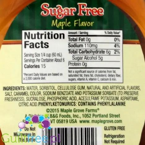 Maple Grove Farms syrop klonowy bez cukru 15kcal by Maple Grove Farms of Vermont (maple-grove-farms-syrop-klonowy-bez-cukru-15kcal)