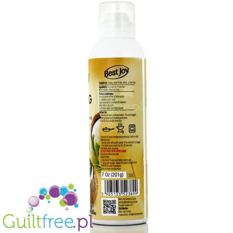 Best Joy Coconut Cooking Spray - olej kokosowy w spray'u do bezkalorycznego smażenia by Best Joy (best-joy-coconut-cooking-spray-olej-kokosowy-w-spray-u-do-bezkalorycznego-smazenia)