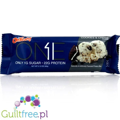 ONE Bar Cookies & Cream - baton proteinowy o smaku kruchych ciasteczek z kremem śmietankowym by ONE Bar (aka OhYeah! ISS Research)) (ohyeah-one-cookies-cream)