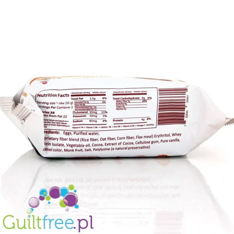 Smart Cake Chocolate - czekoladowe babeczki biszkoptowe 38kcal, bez cukru by Smart Baking Company™ (smart-cake-chocolate-czekoladowe-ciastka-38kcal-bez-cukru)