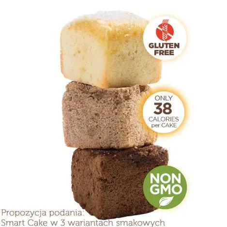 Smart Cake Chocolate - czekoladowe babeczki biszkoptowe 38kcal, bez cukru by Smart Baking Company™ (smart-cake-chocolate-czekoladowe-ciastka-38kcal-bez-cukru)