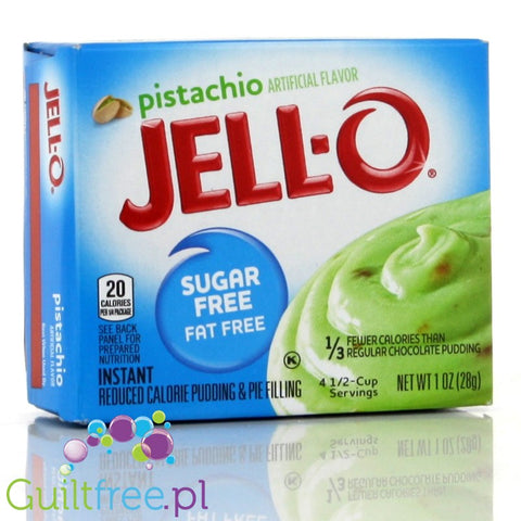 JellO Pistachio Pudding Zero Sugar - budyń instant bez cukru i tłuszczu o smaku pistacjowym by Jell-O (jello-pistachio-pudding-zero-sugar-budyn-instant-bez-cukru-i-tluszczu-o-smaku-pistacjowym)