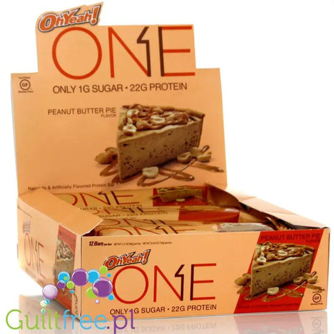 ONE Bar Peanut Butter Pie - baton białkowy 1g cukru, 21g białka by ONE Bar (aka OhYeah! ISS Research)) (ohyeah-one-peanut-butter-pie-baton-bialkowy-1g-cukru-21g-bialka)