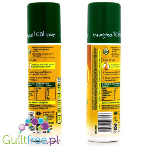 Fry Light Sunflower Oil - Olej słonecznikowy w spray'u 1kcal by FryLight (fry-light-olej-slonecznikowy-w-spray-u-1kcal)