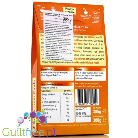 Better than Rice, organiczny makaron shirataki 9 kcal by Better than Foods (better-than-rice-organiczny-makaron-shirataki-9cal)