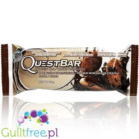 Quest Bar Double Chocolate Chunk - baton proteinowy Podwójnie Czekoladowy 20g białka by Quest Nutrition (quest-bar-double-chocolate-chunk)