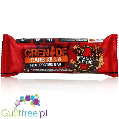 Grenade Carb Killa Peanut Nutter - baton proteinowy 20g białka, Czekolada, Karmel & Orzechy by Grenade Carb Killa (grenade-carb-killa-peanut-nutter)
