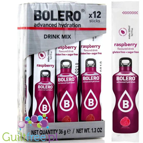 Bolero Sticks ze stewią, Malina, 12 saszetek na 6L by Bolero Drink (bolero-sticks-ze-stewia-malina-12-saszetek-na-6l)