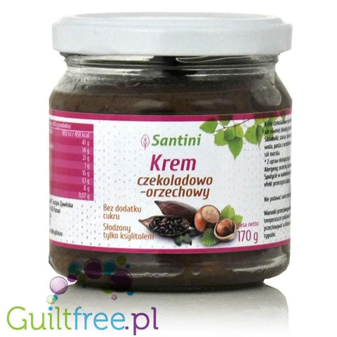 Santini krem czekoladowo-orzechowy z ksylitolem, bez oleju palmowego by Santini (birkengold-krem-czekoladowo-orzechowy-z-ksylitolem-bez-oleju-palmowego)