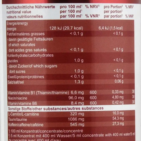 Vital Drink Wiśnia & Banan 1L - koncentrat bez cukru z L-karnityną i witaminami by Best Body Nutrition (vital-drink-cherry-banane-koncentrat)