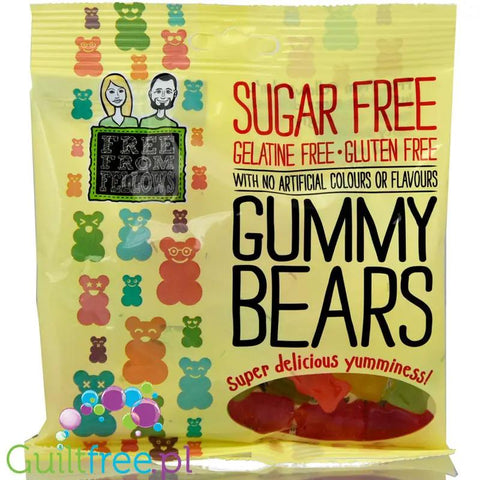 Free From Fellows Gummy Bears - wegańskie żelki misie bez cukru i bez glutenu by Free From Fellows (free-from-fellows-zelki-misie-bez-cukru-bez-glutenu-bez-zelatyny)