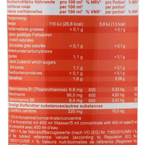 Vital Drink Blood Orange 1L - koncentrat bez cukru z L-karnityną i witaminami by Best Body Nutrition (vital-drink-blood-orange-1l-koncentrat-bez-cukru)
