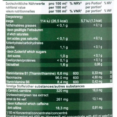 Vital Drink Zielona Herbata & Limonka 1L - koncentrat bez cukru z L-karnityną i witaminami by Best Body Nutrition (vital-drink-zielona-herbata-limonka-1l-koncentrat-bez-cukru)