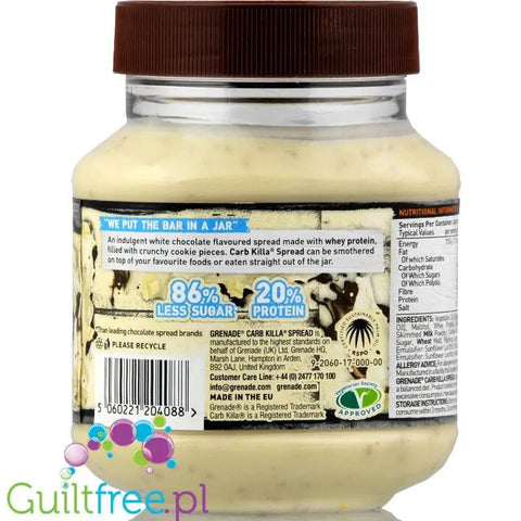 Grenade Carb Killa White Chocolate Cookie krem biała czekolada z WPC by Grenade Carb Killa (grenade-carb-killa-white-chocolate-cookie-krem)