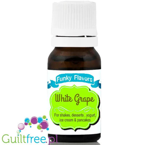 Funky Flavors Basic White Grape 10ml - Białe Winogrona - aromatyzujące kropelki bez cukru i słodzików by Funky Flavors (funky-flavors-basic-white-grape-10ml-biale-winogrona-aromatyzujace-kropelki-bez-cukru-i-slodzikow)
