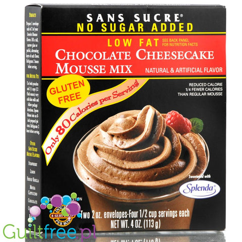Sans Sucre Czekoladowy Sernik, mus bez cukru 80kcal by Sans Sucre (sans-sucre-czekoladowy-sernik-mus-bez-cukru-80kcal)