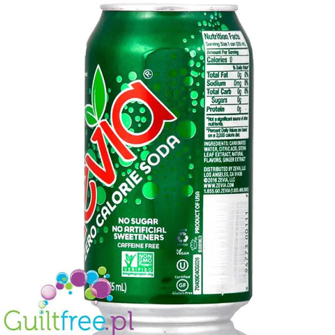 Zevia Ginger Ale - piwo imbirowe zero kcal ze stewią by Zevia (zevia-ginger-ale-napoj-gazowany-ze-stewia-i-erytrytolem)