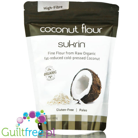 Sukrin Organic Coconut Flour - organiczna odtłuszczona na zimno mąka kokosowa by Sukrin (sukrin-organiczna-odtluszczona-na-zimno-maka-kokosowa)