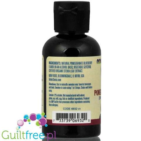 NOW Better Stevia Pomegranat & Blueberry - organiczny słodzik Granat & Jagoda, zero kalorii by NOW Foods (now-better-stevia-organiczny-slodzik-granat-jagoda-zero-kalorii)