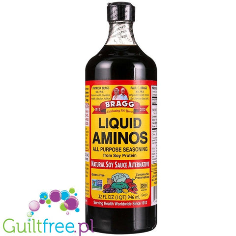 Bragg liquid aminos - alternatywa dla sosu sojowego, duża butelka 0,9L by Bragg (bragg-liquid-aminos-09l)