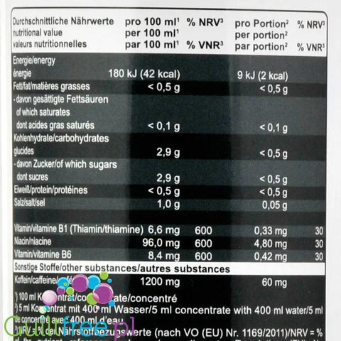 Best Body Vital Drink Energy 1L - koncentrat bez cukru z L-karnityną i witaminami by Best Body Nutrition (best-body-vital-drink-energy-koncentrat-bez-cukru)