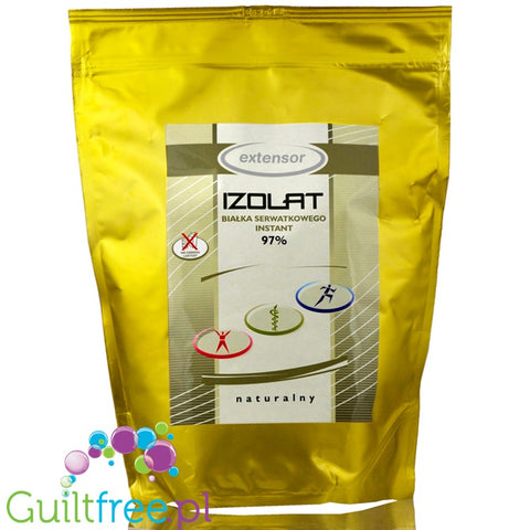 Extensor Izolat białka WPI 97%, 1kg, odżywka bez laktozy, soi i glutenu by Extensor (extensor-izolat-bialka-wpi-97-1kg)