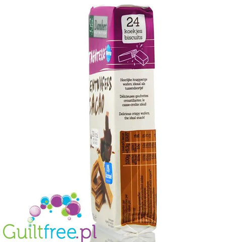 Damhert Low Carb Cocoa Centwafers - wafelki z kremem kakaowym bez dodatku cukru by Damhert (tagatesse-kakaowe-wafelki-z-tagatoza)