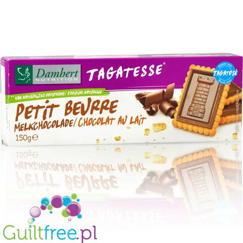 Tagatesse petit beurre herbatniki z mleczną czekoladą słodzone tagatozą by Damhert (tagatesse-petit-buerre-herbatniki-z-tagatoza)