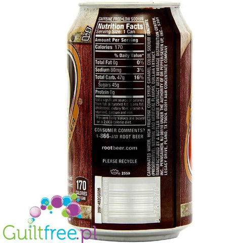 A&W root beer soda CHEAT MEAL