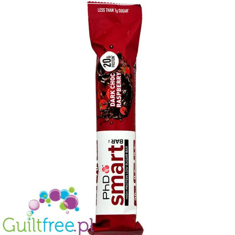 Phd Smart Ciemna Czekolada & Maliny - baton proteinowy 0,4gcukru by PhD (phd-smart-dark-chocolate-raspberry)