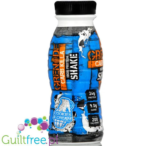Grenade Carb Killa Cookies & Cream shake proteinowy 24g białka by Grenade Carb Killa (grenade-carbkilla-cookies-creamrtd-330ml)