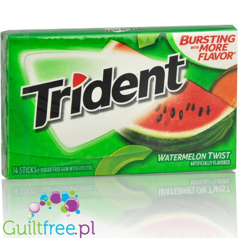 Trident Gum Watermelon guma do żucia bez cukru, z ksylitolem, arbuzowa by Trident (trident-gum-watermelon-guma-do-zucia-bez-cukru)