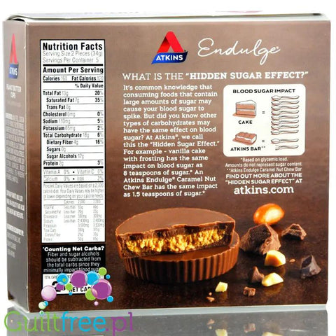 Atkins Endulge Peanut Butter Cups -Miseczki Czekoladowe z Masłem Orzechowym Bez Cukru PUDEŁKO by Atkins (atkins-miseczki-czekoladowe-z-maslem-orzechowym-bez-cukru-pudelko)