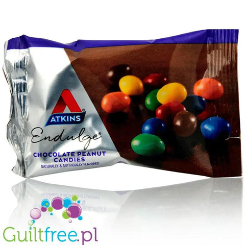 Atkins Endulge Chocolate Peanut Candies - lukrowane drażetki czekoladowe z orzechami 1g cukru PUDEŁKO by Atkins (atkins-lukrowane-drazetki-czekoladowe-z-orzechami-1g-cukru-pudelko)